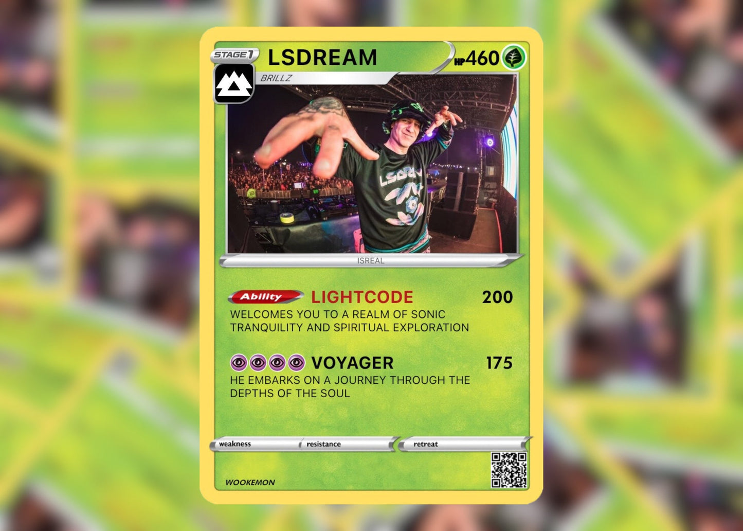 LSDREAM Wookémon Festival Trading Card