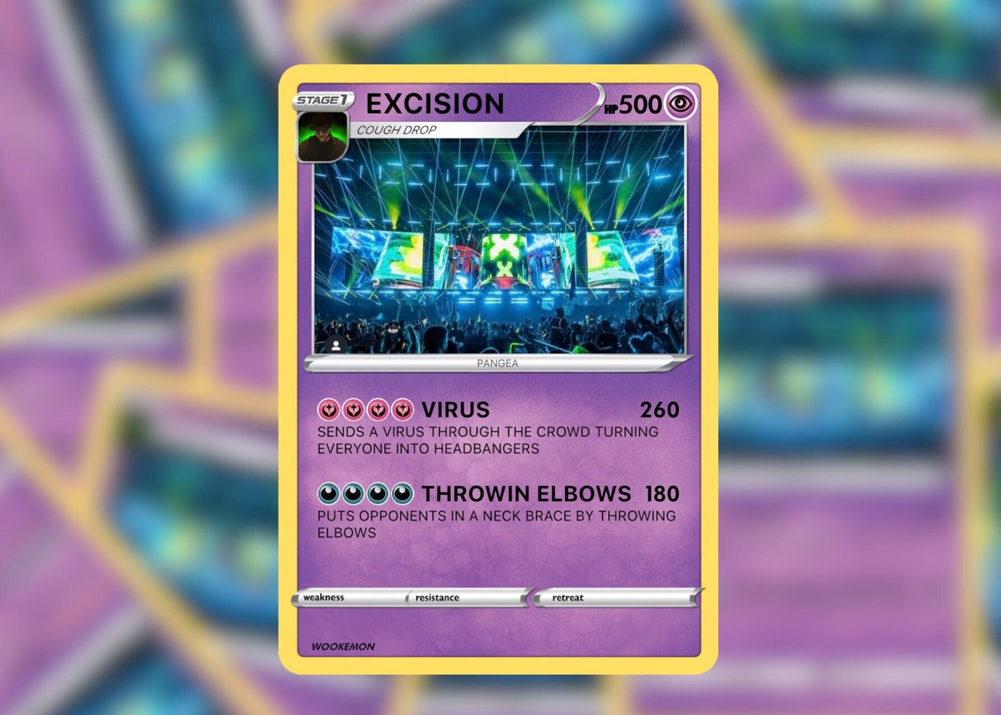 EXCISION Wookémon Festival Trading Card