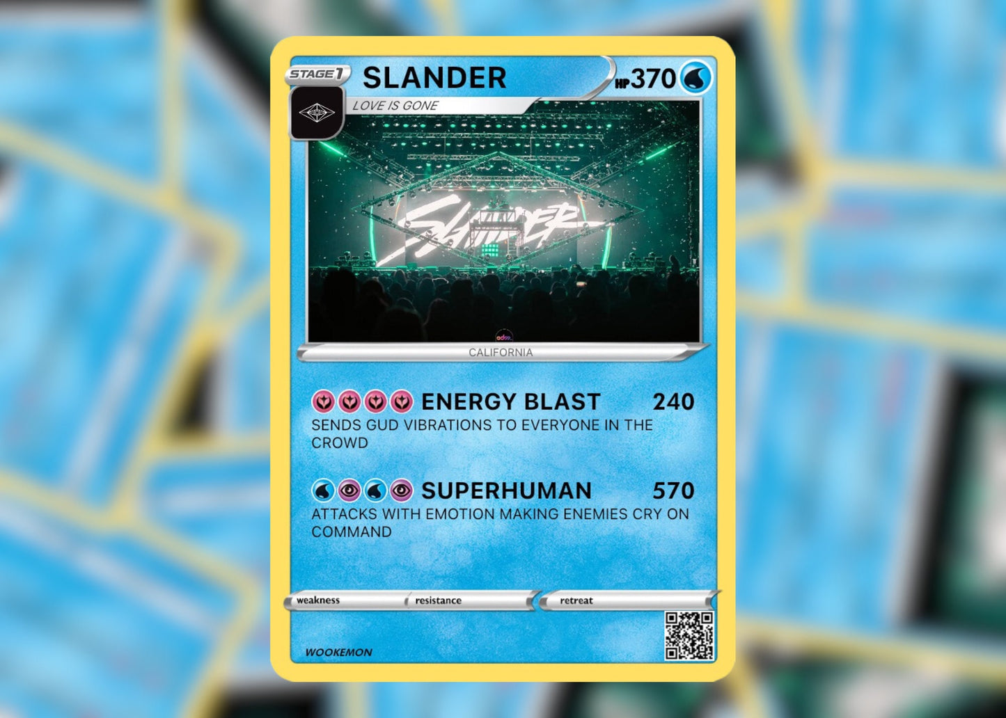 SLANDER Wookémon Festival Trading Card