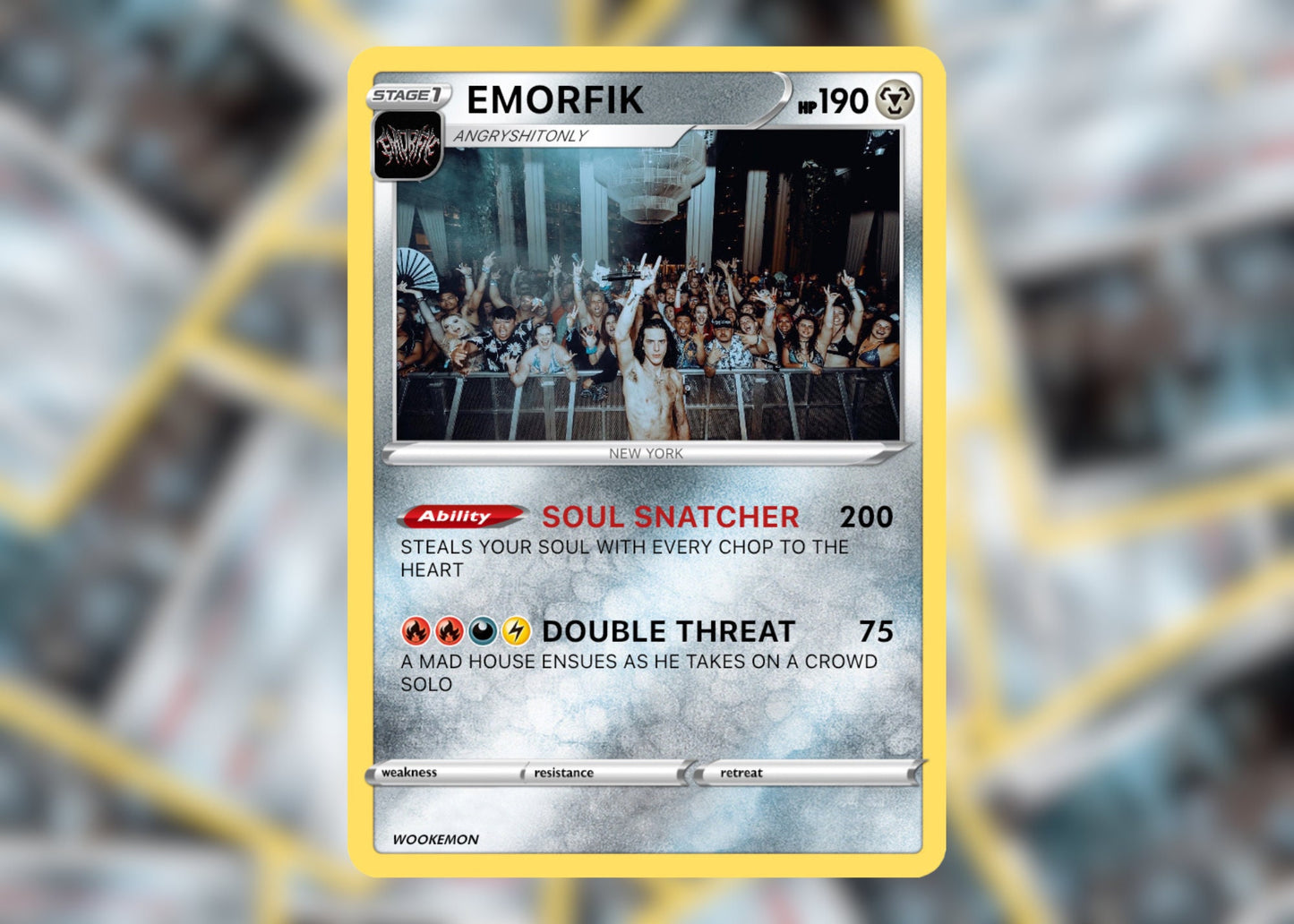 EMORFIK Wookémon Festival Trading Card