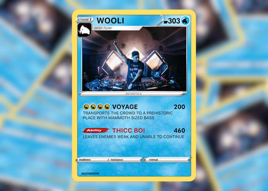 WOOLI Wookémon Festival Trading Card