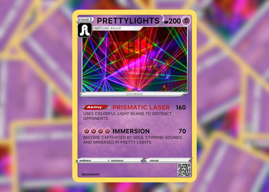 PRETTY LIGHTS Wookémon Festival Trading Card